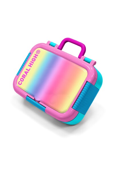 Coral High Kids Renkli Geçişli Desenli Paslanmaz Çelik Beslenme Kabı 39366 - 1