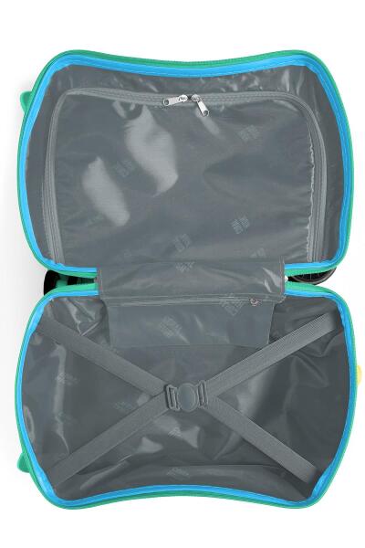 Coral High Kids Renkli Hayvanlar Alemi Desenli Otur-Çek Çocuk Valizi 16360 - 6