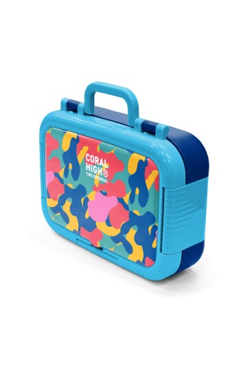 Coral High Kids Renkli Kamuflaj Desenli Paslanmaz Çelik Beslenme Kabı 39132 - 4