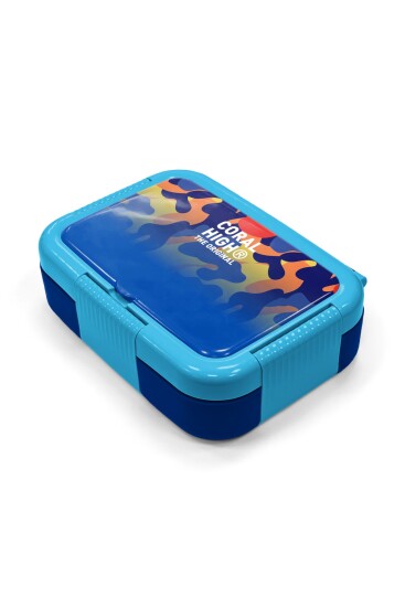 Coral High Kids Renkli Kamuflajh Desenli Paslanmaz Çelik Beslenme Kabı 39139 - 2