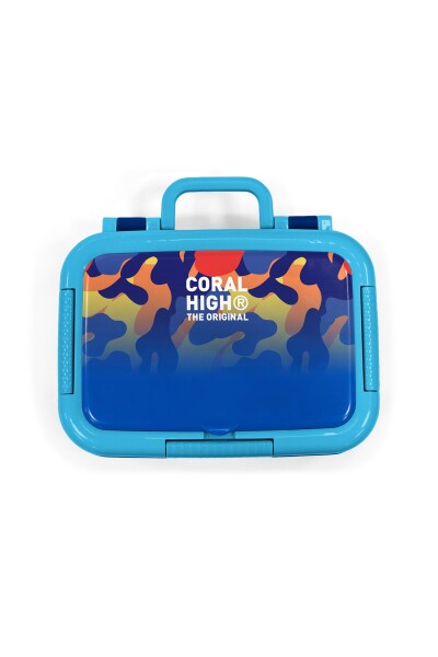 Coral High Kids Renkli Kamuflajh Desenli Paslanmaz Çelik Beslenme Kabı 39139 - 5