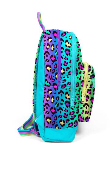 Coral High Kids Renkli Leopar Desenli Okul Sırt Çantası 23769 - 4