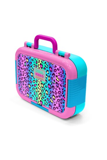 Coral High Kids Renkli Leopar Desenli Paslanmaz Çelik Beslenme Kabı 39277 - 4