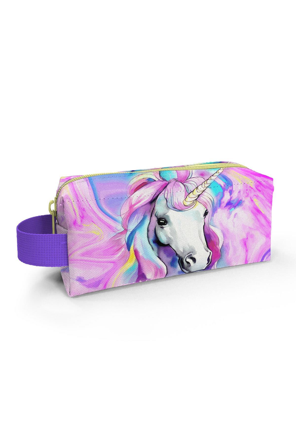 Coral High Kids Renkli Unicorn Desenli Kalem Çantası 22074