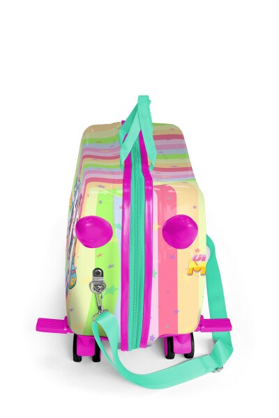 Coral High Kids Renkli Unicorn Desenli Otur-Çek Çocuk Valizi 16355 - 4