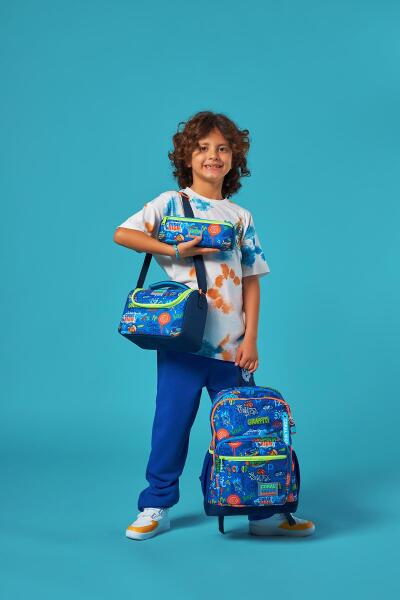 Coral High Kids Saks Grafiti Desenli 3’lü Okul Çanta Seti SET0123767 - 2