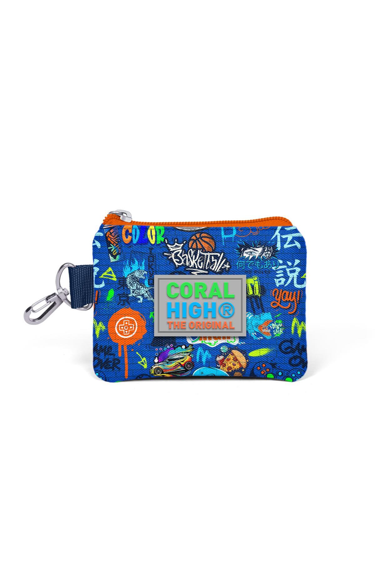 Coral High Kids Saks Grafiti Desenli Bozuk Para Çantası 21896