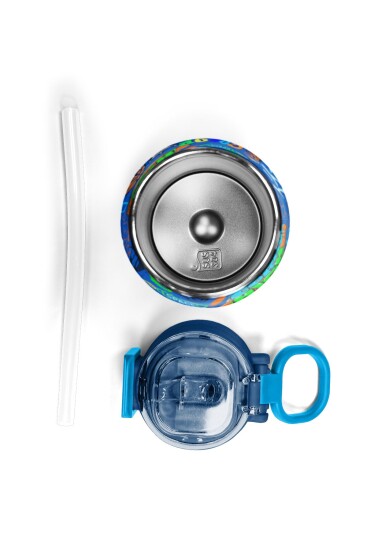 Coral High Kids Saks Grafiti Desenli Pipetli ve Direkt İçim Çelik Termos 500 ml 31968 - 7