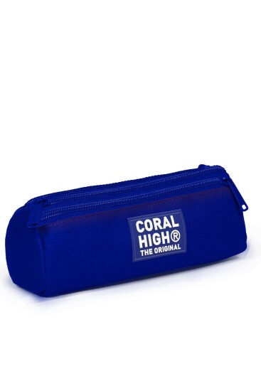 Coral High Kids Saks Kamuflaj Desenli Üç Bölmeli Kalem Çantası 31039 - 3