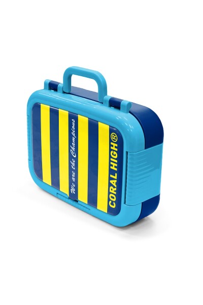 Coral High Kids Sarı Lacivert Çubuklu Taraftar Desenli Paslanmaz Çelik Beslenme Kabı 39370 - 4