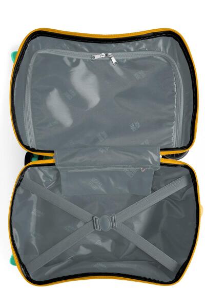 Coral High Kids Sarı Siyah Arı Desenli Otur-Çek Çocuk Valizi 16363 - 6