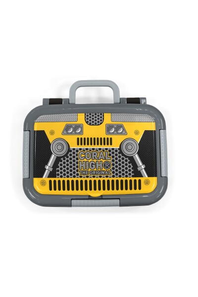 Coral High Kids Sarı Siyah Robot Desenli Paslanmaz Çelik Beslenme Kabı 39302 - 5