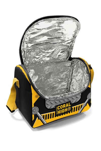 Coral High Kids Sarı Siyah Robot Desenli Thermo Beslenme Çantası 12785 - 4