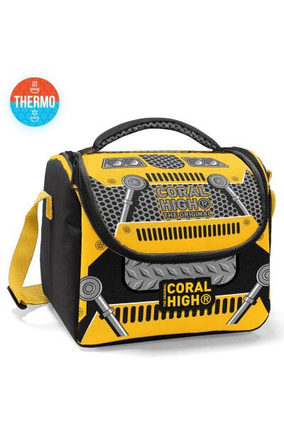 Coral High Kids Sarı Siyah Robot Desenli Thermo Beslenme Çantası 12785 - 1