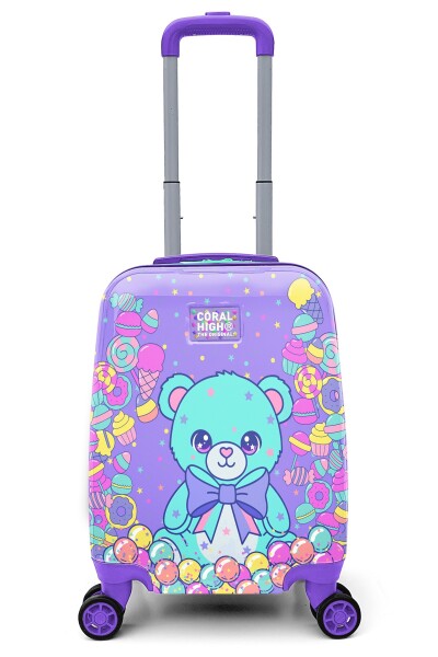 Coral High Kids Şeker Ayıcık Desenli Çocuk Valizi 16693 - 1