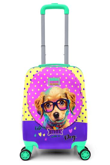 Coral High Kids Sevimli Köpek Desenli Çocuk Valizi 16771 - Coral High