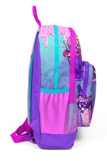 Coral High Kids Pembe Mor Milkshake Dondurma Desenli Okul Sırt Çantası 23749 - 6