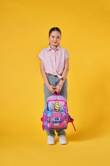 Coral High Kids Pembe Mor Milkshake Dondurma Desenli Okul Sırt Çantası 23749 - 7