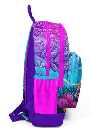 Coral High Kids Pembe Mor Kaplumbağa Desenli Okul Sırt Çantası 23756 - 6