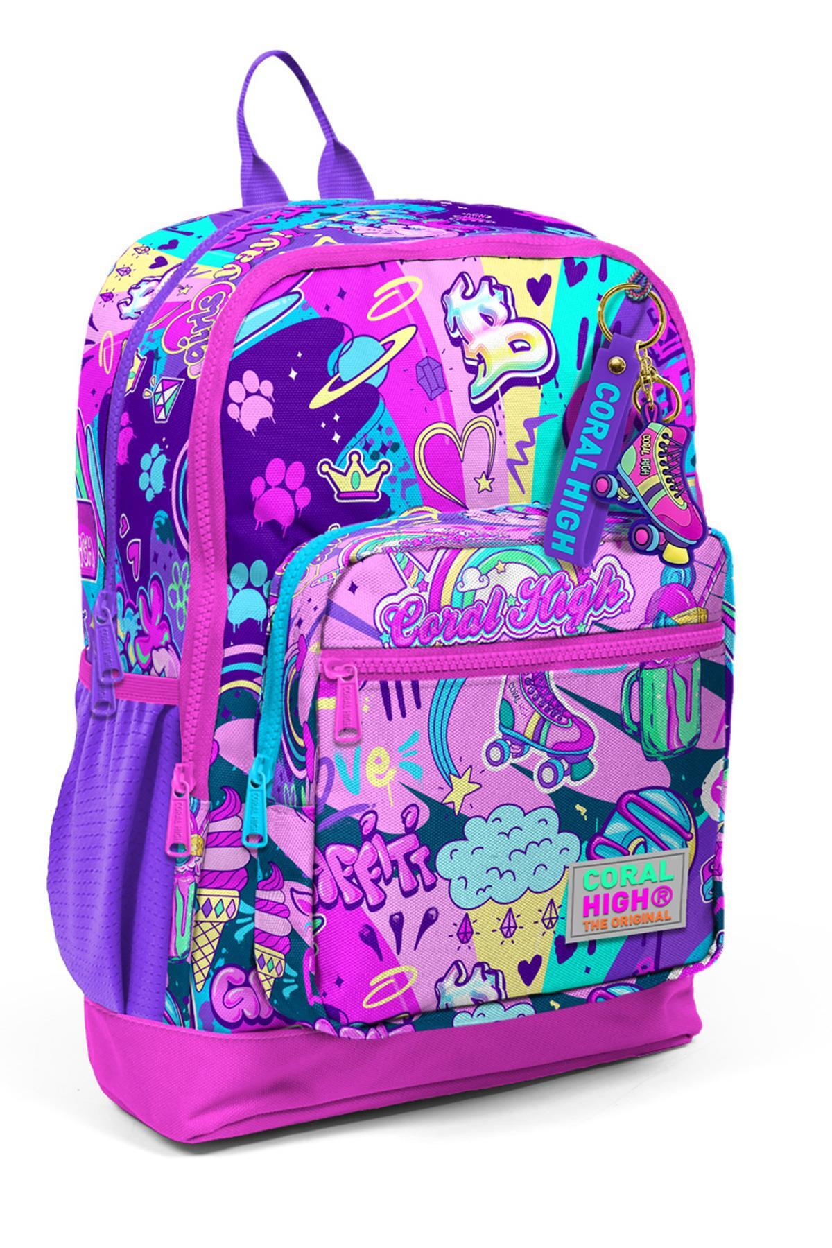 Coral High Kids Grafiti Desenli Okul Sırt Çantası 23760