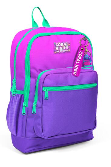 Coral High Kids Pembe Mor Renk Geçişli Okul Sırt Çantası 23762 - Coral High
