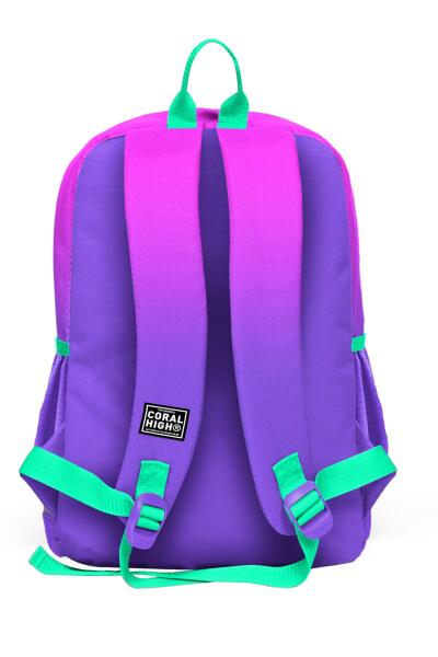 Coral High Kids Pembe Mor Renk Geçişli Okul Sırt Çantası 23762 - 3