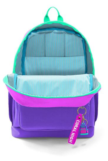 Coral High Kids Pembe Mor Renk Geçişli Okul Sırt Çantası 23762 - 4