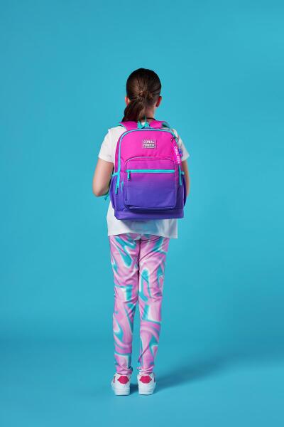 Coral High Kids Pembe Mor Renk Geçişli Okul Sırt Çantası 23762 - 9
