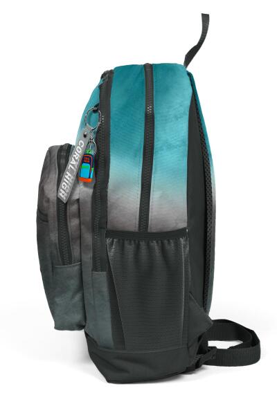 Coral High Kids Turkuaz Gri Batik Okul Sırt Çantası 23768 - 6