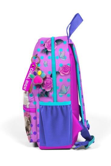 Minik Yuva Sırt Çantası Pembe Köpek Desenli İki Bölmeli 23550 - 6