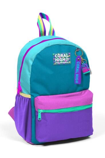 Minik Yuva Sırt Çantası Pembe Pastel Renkli İki Bölmeli 23559 - CORAL HIGH KIDS