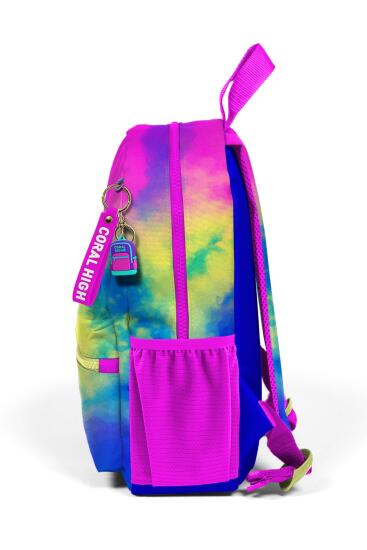 Minik Yuva Sırt Çantası Renkli Batik Desenli İki Bölmeli 23557 - 6