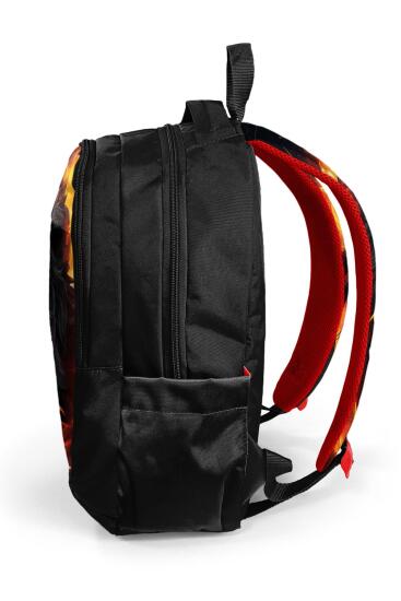 Coral High Kids Siyah Aslan Desenli Üç Bölmeli Okul Sırt Çantası 23671 - 7