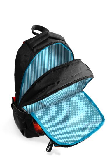 Coral High Kids Siyah Aslan Desenli Üç Bölmeli Okul Sırt Çantası 23671 - 3