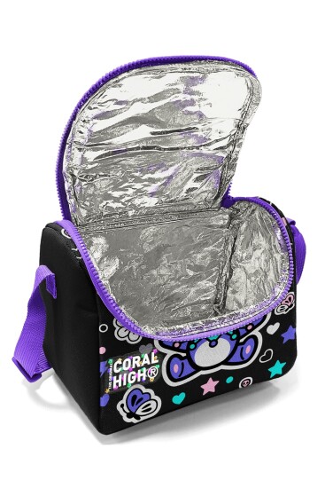 Coral High Kids Siyah Ayıcık Desenli Thermo Beslenme Çantası 37142 - 4