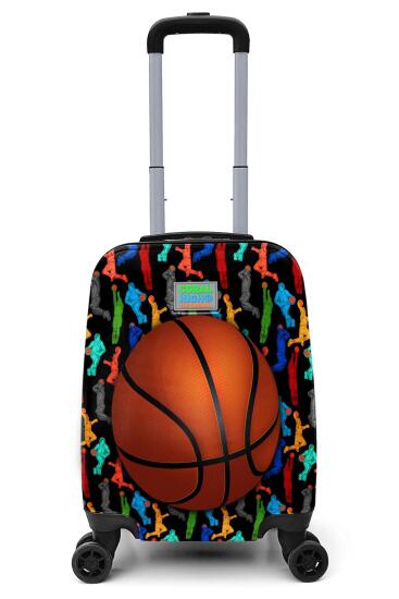 Coral High Kids Siyah Basketbol Desenli Çocuk Valizi 16745 