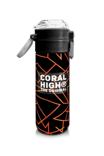 Coral High Kids Siyah Basketbol Desenli Pipetli ve Direkt İçim Çelik Termos 500 ml 31852 - 2