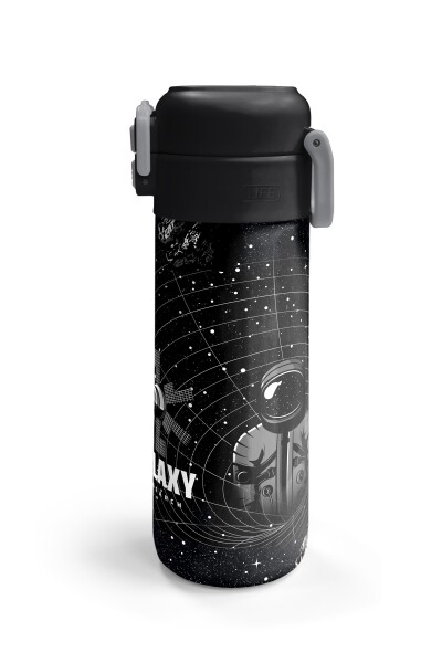 Coral High Kids Siyah Basketbol Desenli Pipetli ve Direkt İçim Çelik Termos 500 ml 31857 - 6