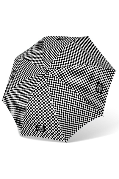 Coral High Kids Siyah Beyaz Dama Desenli Çocuk Şemsiyesi 12671 - 3
