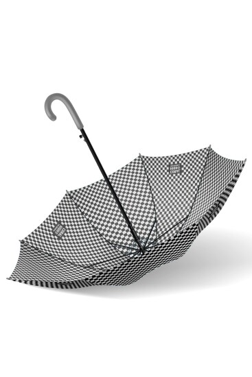 Coral High Kids Siyah Beyaz Dama Desenli Çocuk Şemsiyesi 12671 - 7