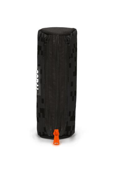 Coral High Kids Siyah Blok Desenli Üç Bölmeli Kalem Çantası 11194 - 2