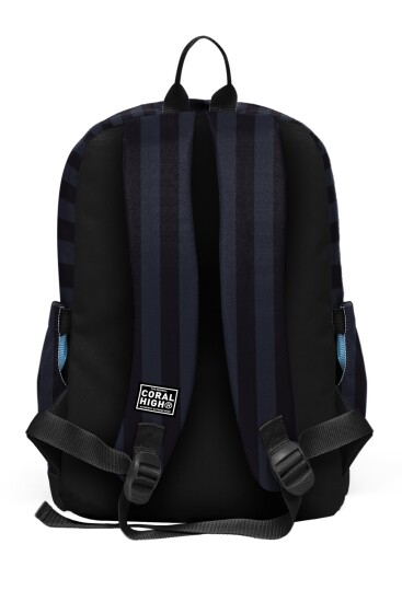 Coral High Kids Siyah Çizgi Desenli Okul Sırt Çantası 33218 - 2