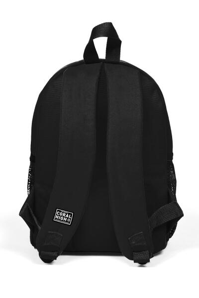 Minik Yuva Sırt Çantası Siyah Dama Desenli İki Bölmeli 23514 - 4