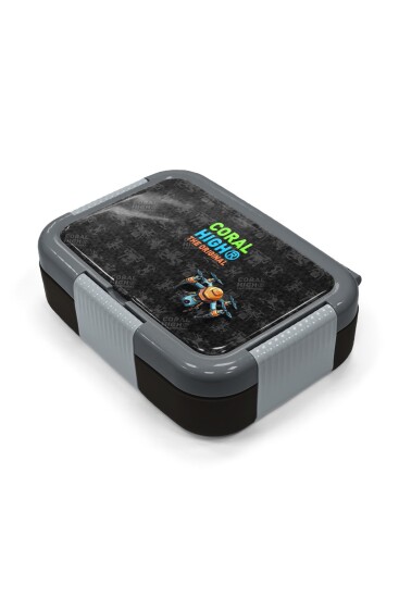 Coral High Kids Siyah Drone Desenli Paslanmaz Çelik Beslenme Kabı 39198 - 2