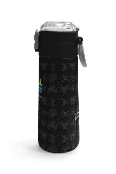 Coral High Kids Siyah Drone Desenli Pipetli ve Direkt İçim Çelik Termos 500 ml 31891 - 3