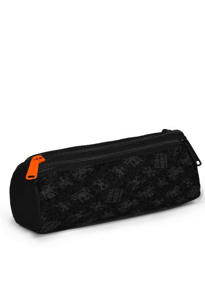 Coral High Kids Siyah Drone Desenli Üç Bölmeli Kalem Çantası 11191 - 3
