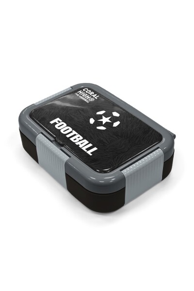 Coral High Kids Siyah Futbol Desenli Paslanmaz Çelik Beslenme Kabı 39205 - 2