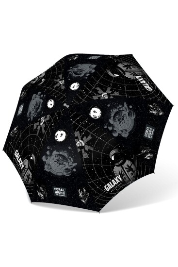 Coral High Kids Siyah Galaxy Desenli Çocuk Şemsiyesi 12679 - 3