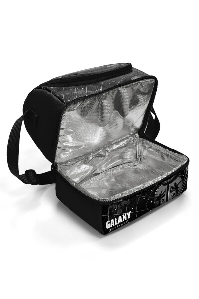 Coral High Kids Siyah Galaxy Desenli Thermo İki Katlı Beslenme Çantası 37219 - 4