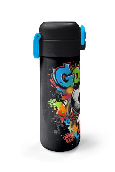 Coral High Kids Siyah Goal Desenli Pipetli ve Direkt İçim Çelik Termos 500 ml 38135 - 5